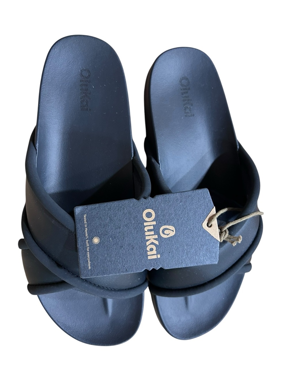 NWT OLUKAI ANI - LAVA ROCK Black Womens 8 - Picture 3 of 6
